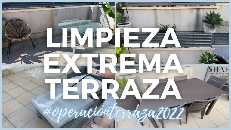 Gu&iacute;a para una Limpieza Profunda de Terrazas al Aire Libre