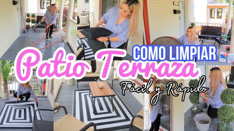 T&eacute;cnicas Efectivas de Lavado para Terrazas