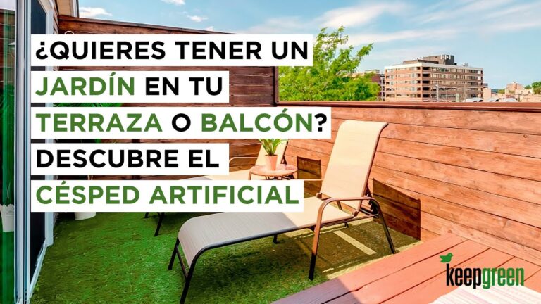 Consejos para Cuidar el C&eacute;sped Artificial en Balcones